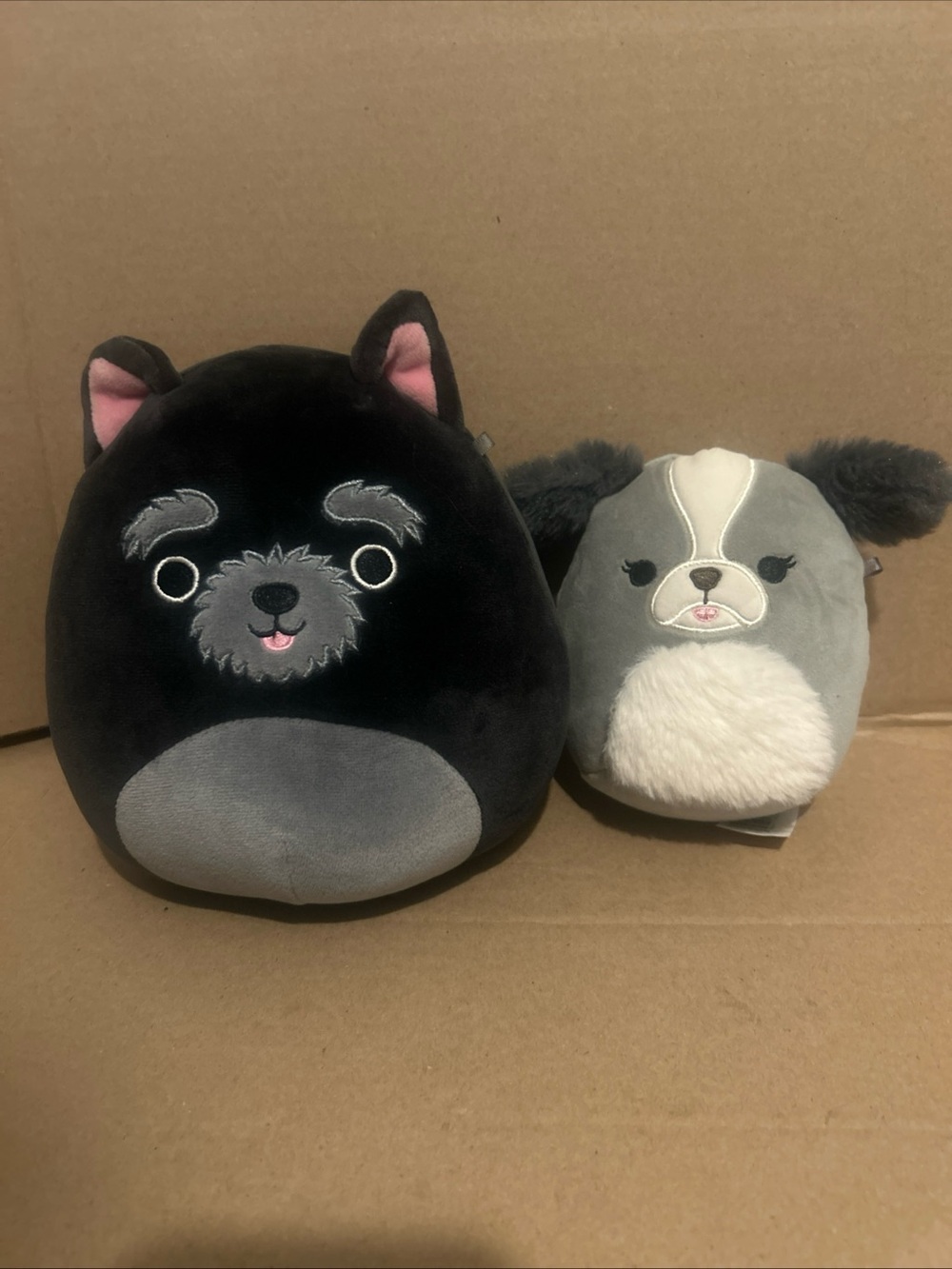 2 Squishmallows CHUY the Cairn Terrier Dog 8” & Malu the Dog 5"